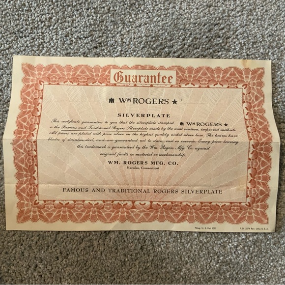 W. M. Roger’s Silverplate Flatware Set in Display Case - Picture 3 of 15